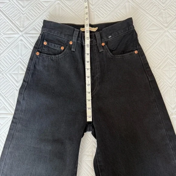 Levi's® Premium RIBCAGE WIDE LEG WOMEN'S JEANS Size 24 - Picture 6 of 12